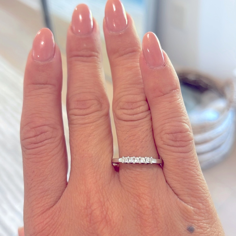 Moissanite ring